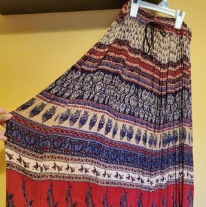 Hippy long skirt - bohemian print